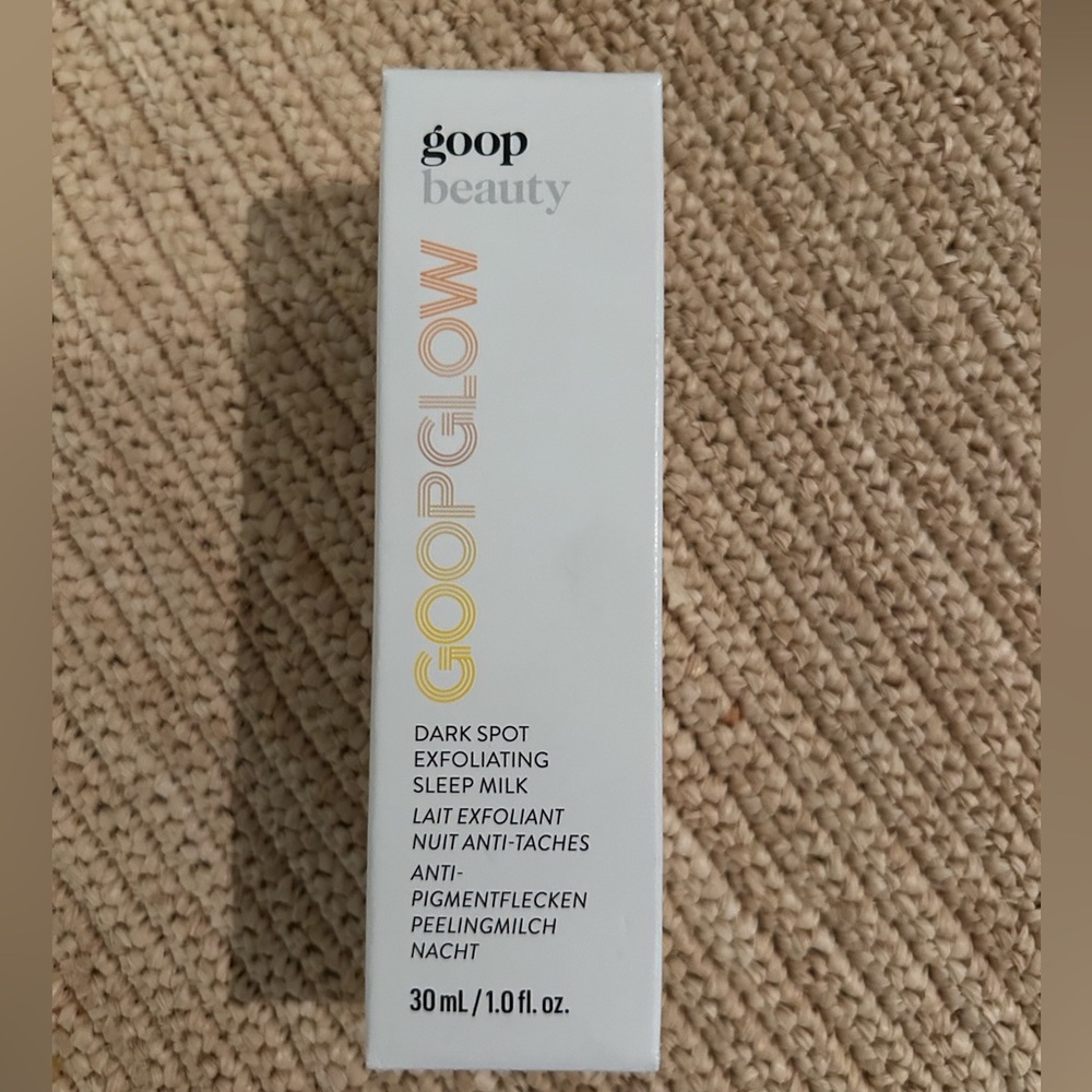 GOOPGLOW Exfoliating Sleep Milk - new in box!